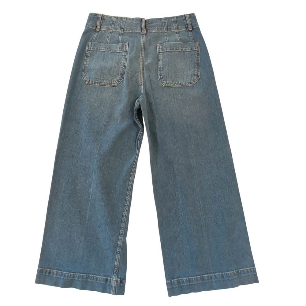 Anthropologie Pilcro The Skipper High-Rise Cropped Wide-Leg Jean Sz 31 (31x24.5) - Picture 2 of 9